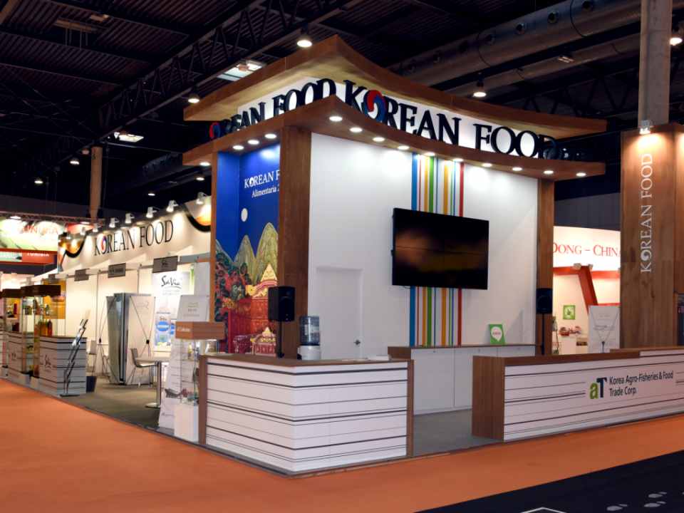 Stand de comida coreana